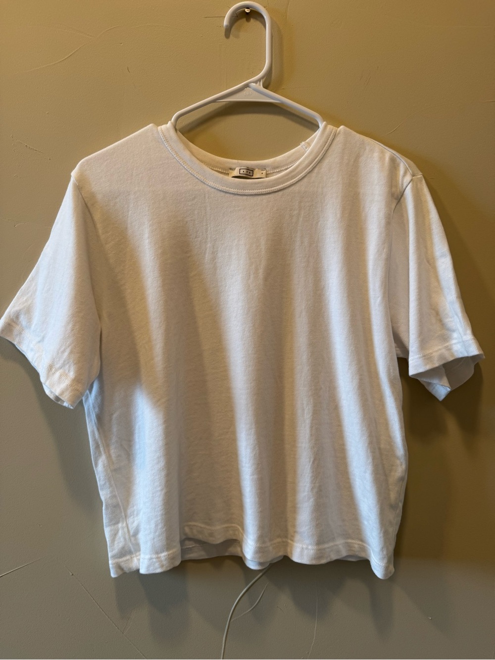 AYR Women’s White Short Sleeve T-Shirt Cotton